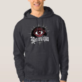 All-Seeing Eye Kanarakita Occult Gotisch Script Hoodie (Voorkant)
