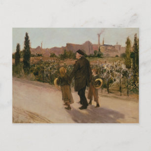 All Souls' Day, c.1882 Briefkaart