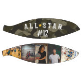 All-Star Army Camouflage Team Nummer Foto Collage Basketbal (Panelen)