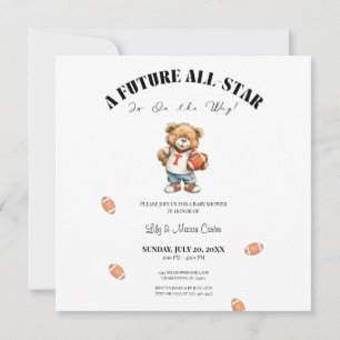 All-Star Baby Shower Invite Future All-Star Kaart