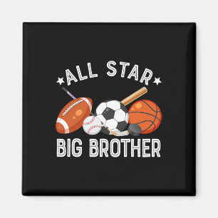 All Star Big Brother Van De Verjaardag Sketll Voet Magneet