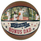 All-Star Bonus Pap Aangepaste Foto Stepdad Basketbal (Voorkant)