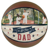 All-Star Dad Custom Photo Basketbal (Voorkant)