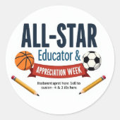 All‑Star Educator Appreciation Stickers (Voorkant)