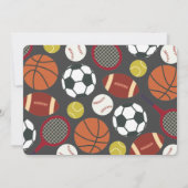 All-Star First Birthday Uitnodiging (Achterkant)