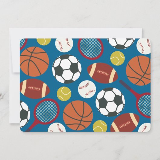 All-Star First Birthday Uitnodiging (Achterkant)