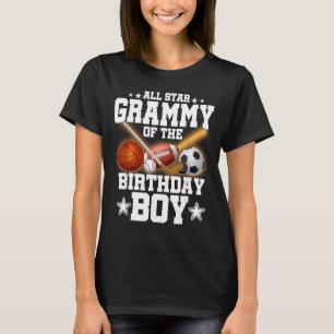 All Star Grammy Van De Verjaardagsman Basball Voet T-shirt