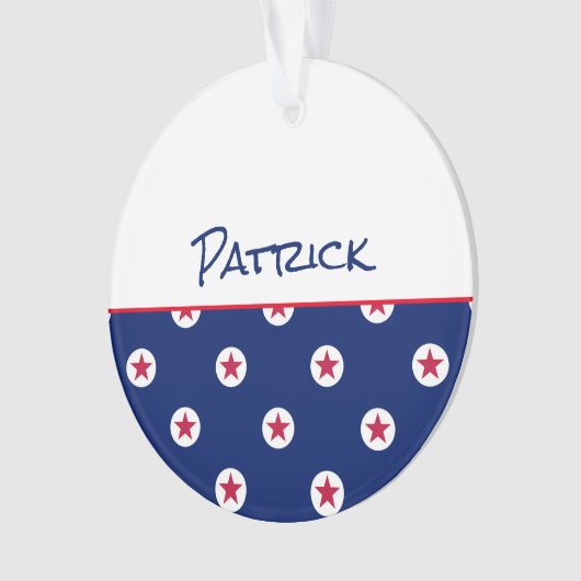 All Star NAME Sports Team Red White Blue Awards (devant)