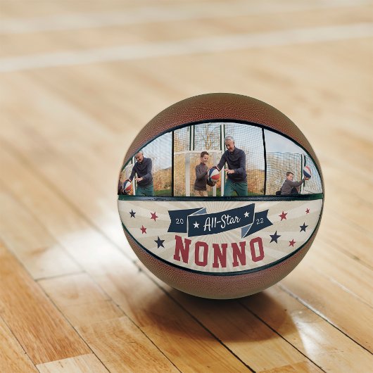 All-Star Nonno Custom Photo Grandpa Basketbal