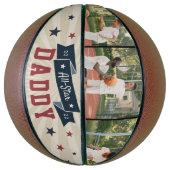 All-Star Papa Aangepaste foto Basketbal (Verticaal)