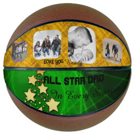All Star Papa Groen en Goud Basketbal