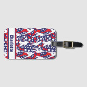 All star pickleball (VS) met naam Bagagelabel (Voorkant (horizontaal))