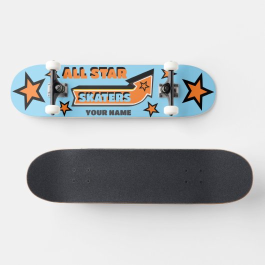 All Star Skaters JOUW NAAM gepersonaliseerd Skateboard (Horizontaal)