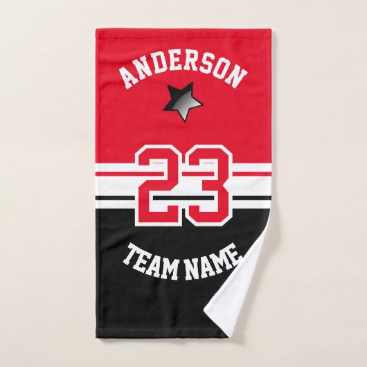 All Star Sport - Noir, Blanc et do-it-yourself (Serviette à main)