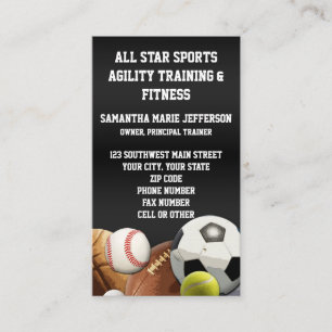 All Star Sportballen met Bakstenen Muur Visitekaartje