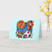 All Star Sports 7e verjaardag Tshirts en geschenke Kaart (Gele Bloem)