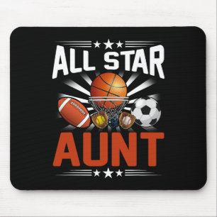 All Star Tante Van De Verjaardag Sketll Voetbal Sp Muismat