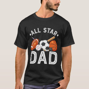All Star Vader Van De Verjaardagsprins Sketll Voet T-shirt