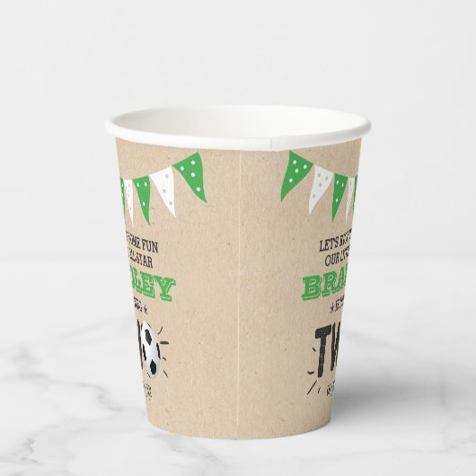 All-star Voetbal 2e Verjaardag Papieren Bekers