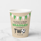 All-star Voetbal 2e Verjaardag Papieren Bekers (Voorkant)