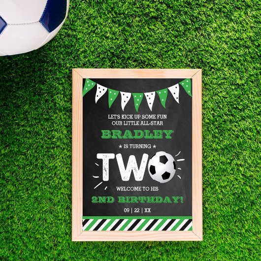 All-star Voetbal 2e Verjaardag Welkom Poster
