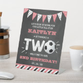 All-star Voetbal 2e Verjaardag Welkom Reclamebord Met Voetstuk (Insitu)