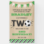 All-star Voetbal 2e Verjaardag Welkom Spandoek (Verticaal)