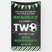 All-star Voetbal 2e Verjaardag Welkom Spandoek (Verticaal)