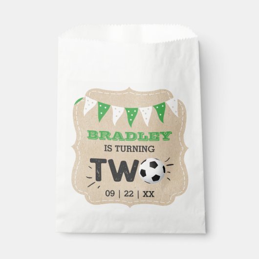 All-star Voetbal 2e verjaardagsfeestje Bedankzakje (Voorkant)