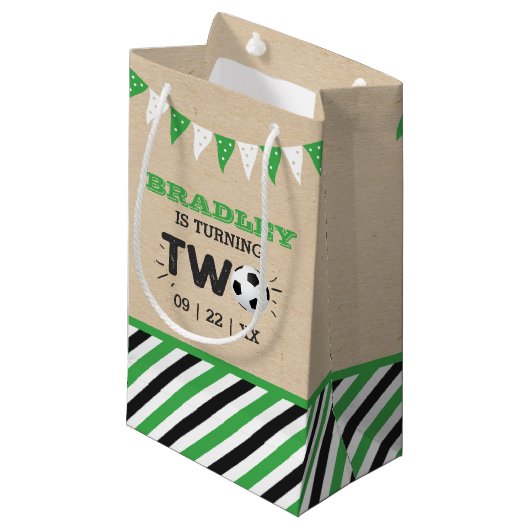 All-star Voetbal 2e verjaardagsfeestje Klein Cadeauzakje (Voorkant Gekanteld)