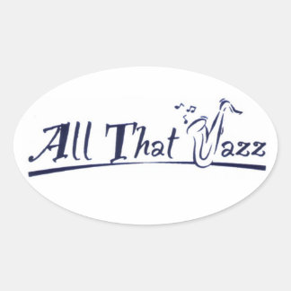 All that Jazz Ovale Sticker