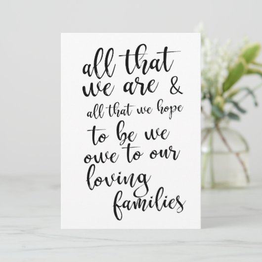 All That We Are Black and White Sign Verticaal Kaart (Staand voorkant)