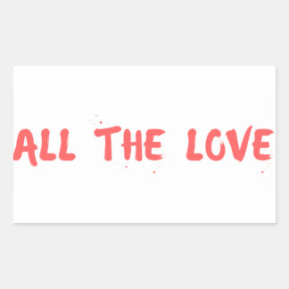 "All the Love" - Harry Styles Rechthoekige Sticker