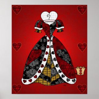 'All the Queen's Hearts' Print