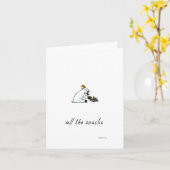 "All the Snacks", carte de voeux vierge (Fleur jaune)