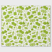 All The Symbols For Passover In Green Cadeaupapier (Vlak)