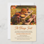 All Things Fall Autumn Invitation Kaart (Voorkant)