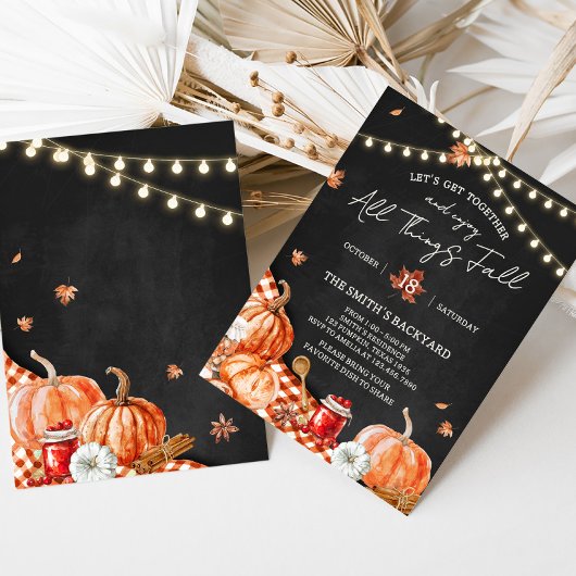 All Things Fall Party Invitation