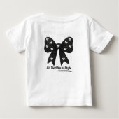 All Tied Up In Style – Chic Minimalist Bow T-Shirt (Achterkant)