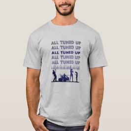 All tuned up rockband grote tekst T-shirt