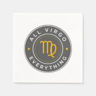 All Virgo Everything Officiële Logo Cocktailservet Servet