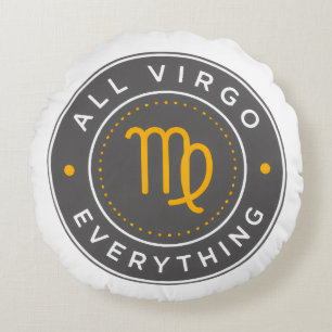 All Virgo Everything Officiële Logo Ronde Kussen