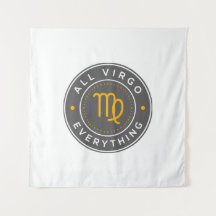 All Virgo Everything Officiële Logo Wand Tapijt