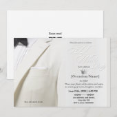 All White Party Luxe Kaart (Voorkant / Achterkant)