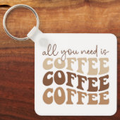 All you need is coffee coffee coffee Keychain (Voorkant)