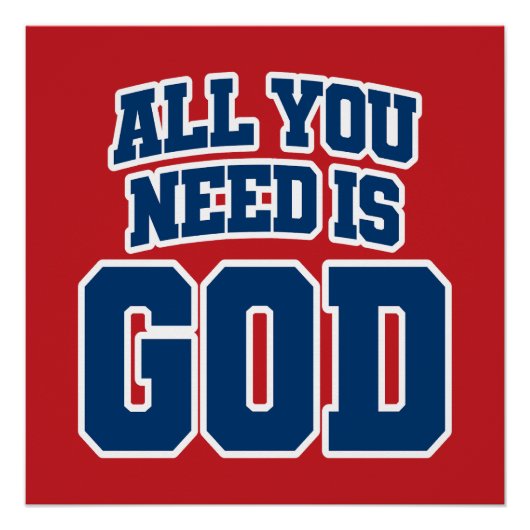 All you need is God Perfect Poster (Voorkant)