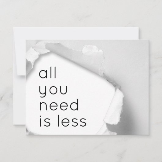All you need is less (Voorkant)