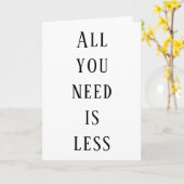 All you need is less kaart (Gele Bloem)