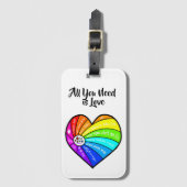 All You Need is Love Bagagelabel (Voorkant (verticaal))