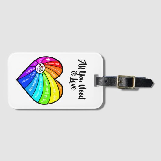 All You Need is Love Bagagelabel (Voorkant (horizontaal))